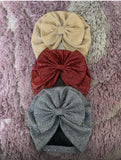 Glittery Shimmery Big Bow Cap (Pack of 3)