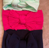 Knotted Big Bow Headband Set (3pcs)