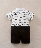 Pre-Order Baby’s Cartoon Beard Pattern Short Sleeves Romper