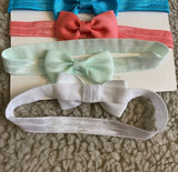 Mini Bow Headband Set (Pack of 8)