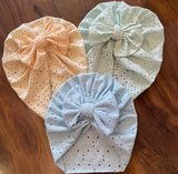 Solid Color Bow Cap (Pack of 3)