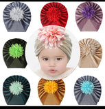 Flower Velvet Cap (Pack of 3)