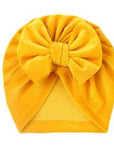 Baby Velvet Turban Bow Knot Cap