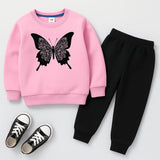 Butterfly Sweatshirt & Trouser Set (2pcs)