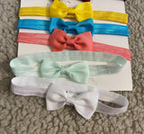 Mini Bow Headband Set (Pack of 8)