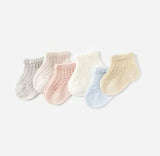 Pre-Order 6 Pairs of Cotton Mesh Soft Socks