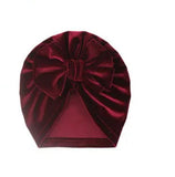 Baby Velvet Turban Bow Knot Cap