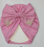 Three Pearl Bow Cap