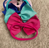 Super Soft Elastic Big Bow Headband Set (10 pcs)