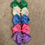 Super Soft Elastic Big Bow Headband Set (10 pcs)