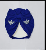 Three Pearl Bow Cap (Pack of 3)