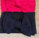 Knotted Big Bow Headband Set (3pcs)
