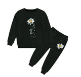 Sunflower Sweatshirt & Hoodie Set (2pcs)