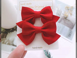 Pair of Ribbon Bow Clips