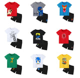 Printed T-Shirt & Short Set (Pack of 4)
