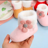 Pre-Order Furry Flower Ankle Boots