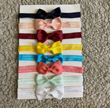 Mini Bow Headband Set (Pack of 8)