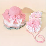 Pre-Order Butterfly Floral Straw Hat with Bag