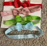 Mini Bow Headband Set (Pack of 8)