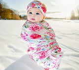 Pre-Order Swaddle With Headband (2pcs)