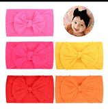 Pre-Order Plain Fabric Bow Headband Set (Pack of 5)