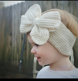 Knitted Big Bow Headband