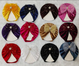 Velvet Pearl Brooch Bow Cap