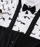 Pre-Order Baby’s Cartoon Beard Pattern Short Sleeves Romper