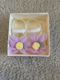 Lace Flower Booties (Pack of 3)