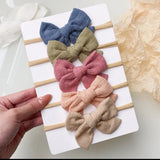 Pre-Order 5pcs/Set Soft Cotton Baby Headband