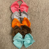 Super Soft Elastic Big Bow Headband Set (5pcs)