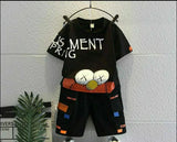 Cartoon T-Shirt & Short Set