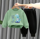 Cartoon Sweatshirt & Trouser Set (2pcs)