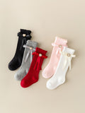 Hearty Bow Long Socks