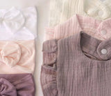 Pre-Order Soft & Stretchy Bib Set With Headbands (6pcs)