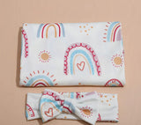 Pre-Order Swaddle With Headband (2pcs)