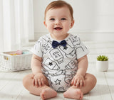 I Love Milk Romper With A Bow Tie