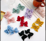 Pair of Ribbon Bow Clips