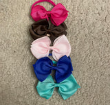 Super Soft Elastic Big Bow Headband Set (5pcs)