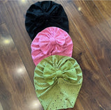 Solid Color Bow Cap (Pack of 3)