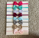 Super Soft Elastic Mini Bow (Pack of 8)