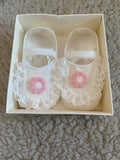 Lace Flower Booties (Pack of 3)