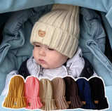 Kids Knitted Teddy Bear Cap Set (Pack of 2)