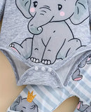 Pre-Order Little Elephant Romper Set+Hat