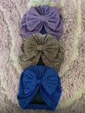 Glittery Shimmery Big Bow Cap (Pack of 3)