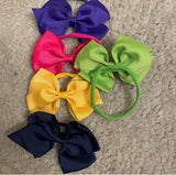 Super Soft Elastic Big Bow Headband Set (10 pcs)