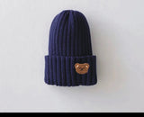 Kids Knitted Teddy Bear Cap