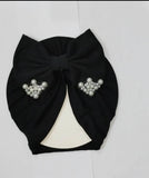 Three Pearl Bow Cap