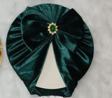 Velvet Brooch Cap