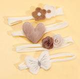 Pre-Order Heart Shape Floral Headband Set (4pcs)